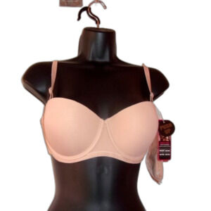 Youmita Nude 40C PushUp Bra w/Multiway Straps NWT
